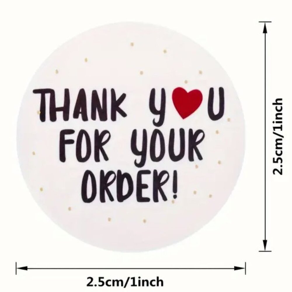 Thank You Stickers, Office Supplies, Packing Supplies, Small Business Stickers